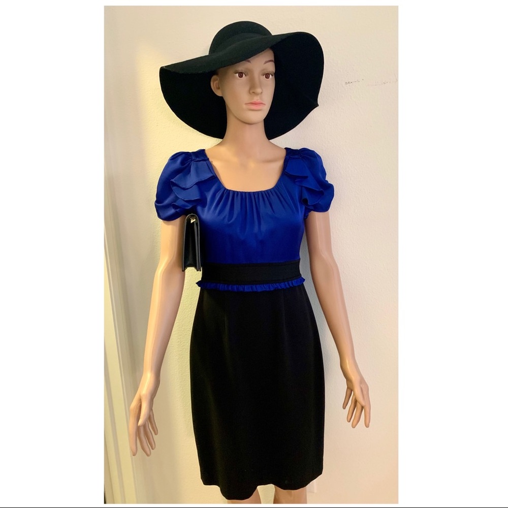 Blue Satin Dress